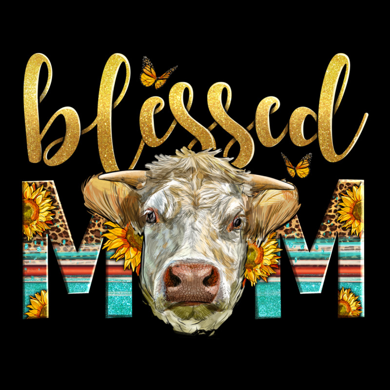 Western Blessed Mom Charolais Bull Urban Hoodie by LillyAllenDesigns | Teevron