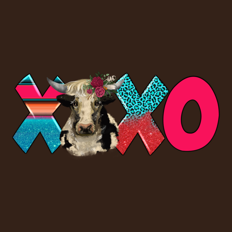 Xoxo Holstein Cow Heavy Core Tee by AdoDesignShop | Teevron