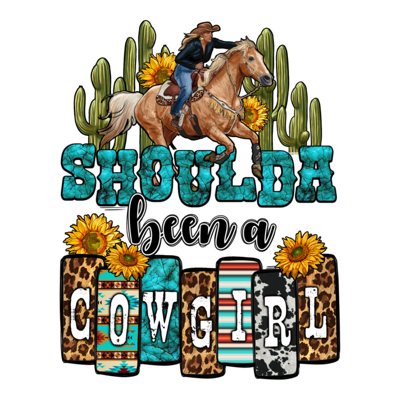 Shoulda Been A Cowgirl Zipper Hoodie by OliviaCreatesArt | Teevron