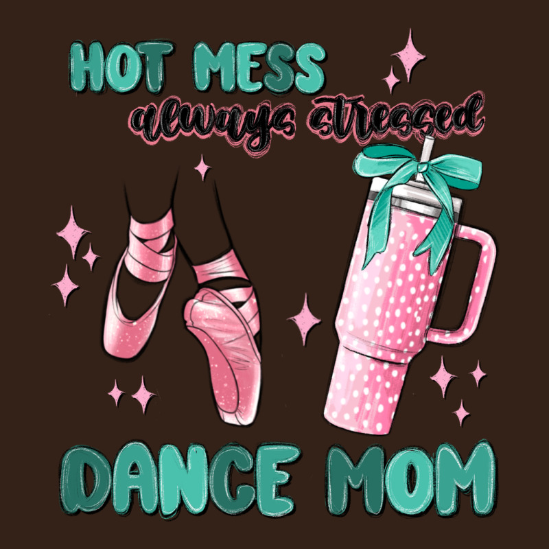 Mess Always Stressed Dance Mom Heavy Core Tee by MaliasSmallBusiness | Teevron