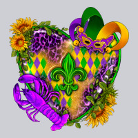 Mardi Gras Heart Heavyweight Sweatshirt | Teevron