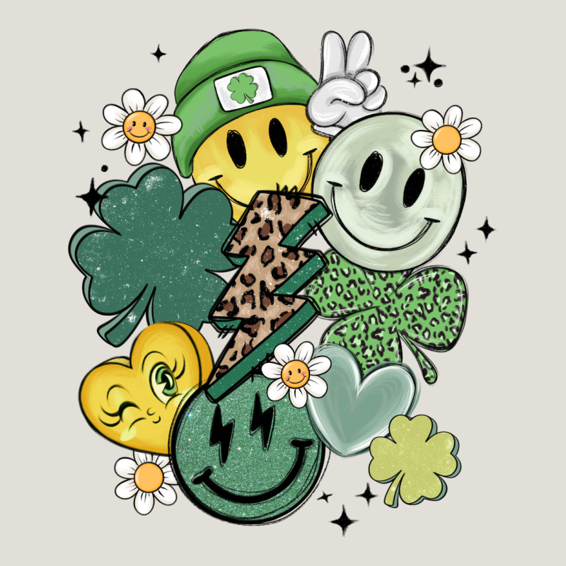 St Patricks Day Green Smile Heavy Core Tee by MaliasSmallBusiness | Teevron