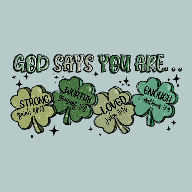 God Says I Am Patrick's Day Heavy Core Tee by MaliasSmallBusiness | Teevron