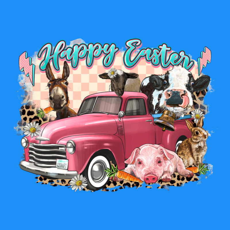 Happy Easter Truck With Easter Farm Animals Classic Tee by LillyAllenDesigns | Teevron