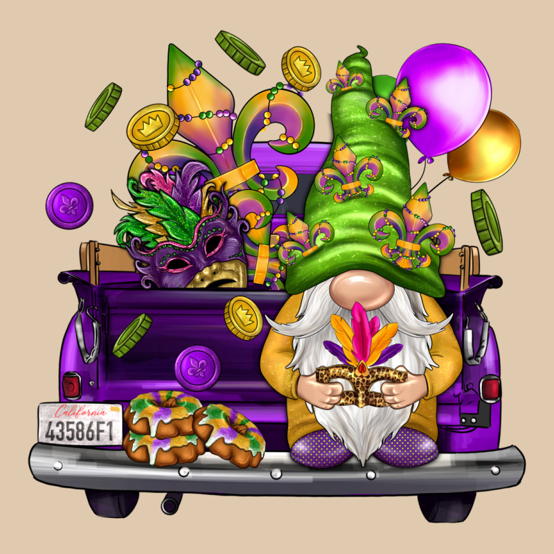 Mardi Gras Gnome On The Truck Heavyweight Sweatshirt by HowdyJamesFarm | Teevron