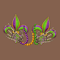Skeleton Hands Mardi Gras Zipper Hoodie | Teevron