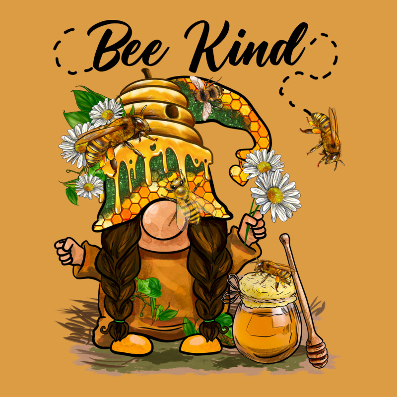 Bee Kind Gnome Urban Heavy Tee by BarkalooDesign | Teevron