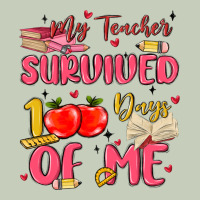 My Teacher Survived 100 Days Of Me Ladies Tee | Teevron