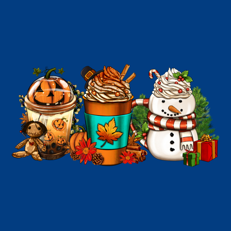 Halloween Thanksgiving Christmas Coffee Cups Premium Sweatshirt by FaDigitalArtStudio | Teevron