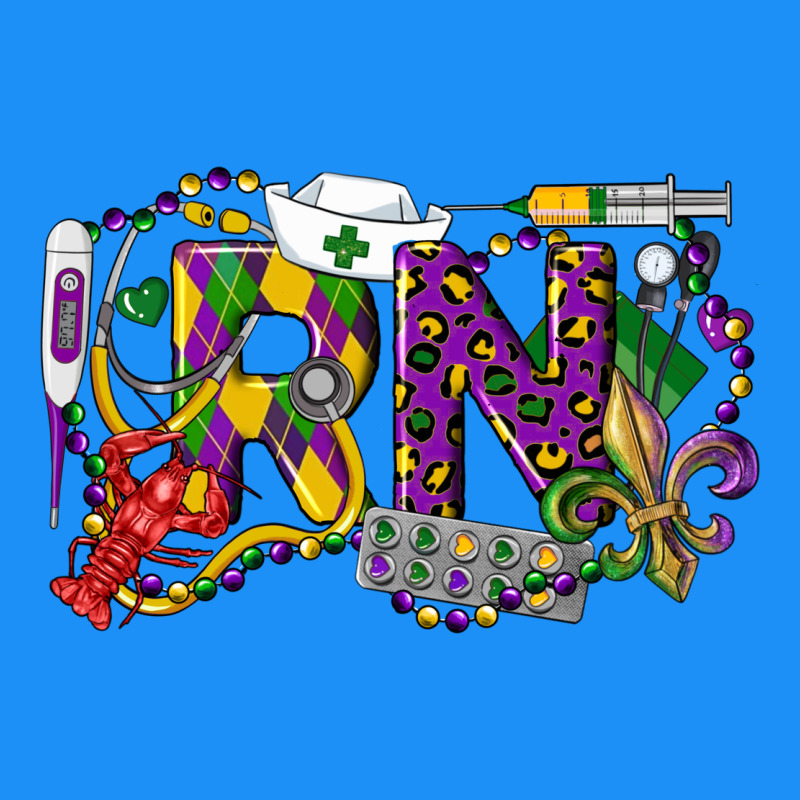 Rn Registered Nurse Mardi Gras Classic Tee by LillyAllenDesigns | Teevron