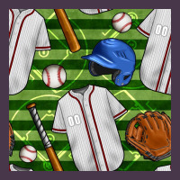 Baseball Uniform And Field Seamless Pattern Heavyweight Hoodie | Teevron