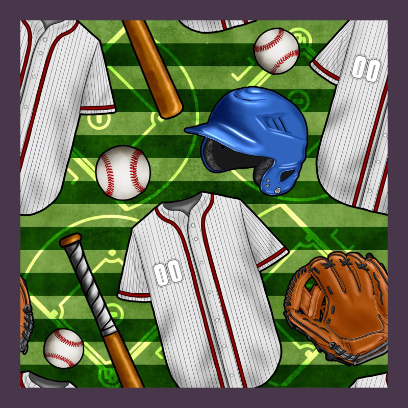 Baseball Uniform And Field Seamless Pattern Heavyweight Hoodie by BundleAndBundleShop | Teevron