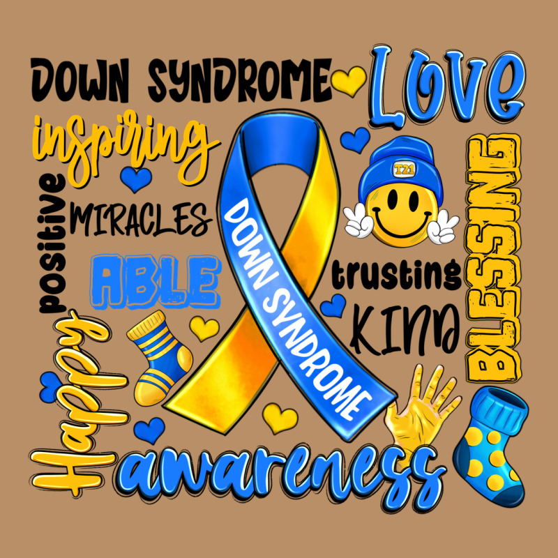Down Syndrome Awareness Typography Vintage Hoodie by Artiststas | Teevron