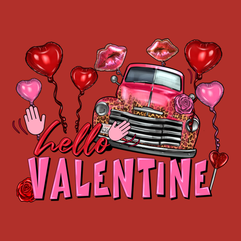 Hello Valentine Valentine's Day Truck Premium Hoodie by FaDigitalArtStudio | Teevron
