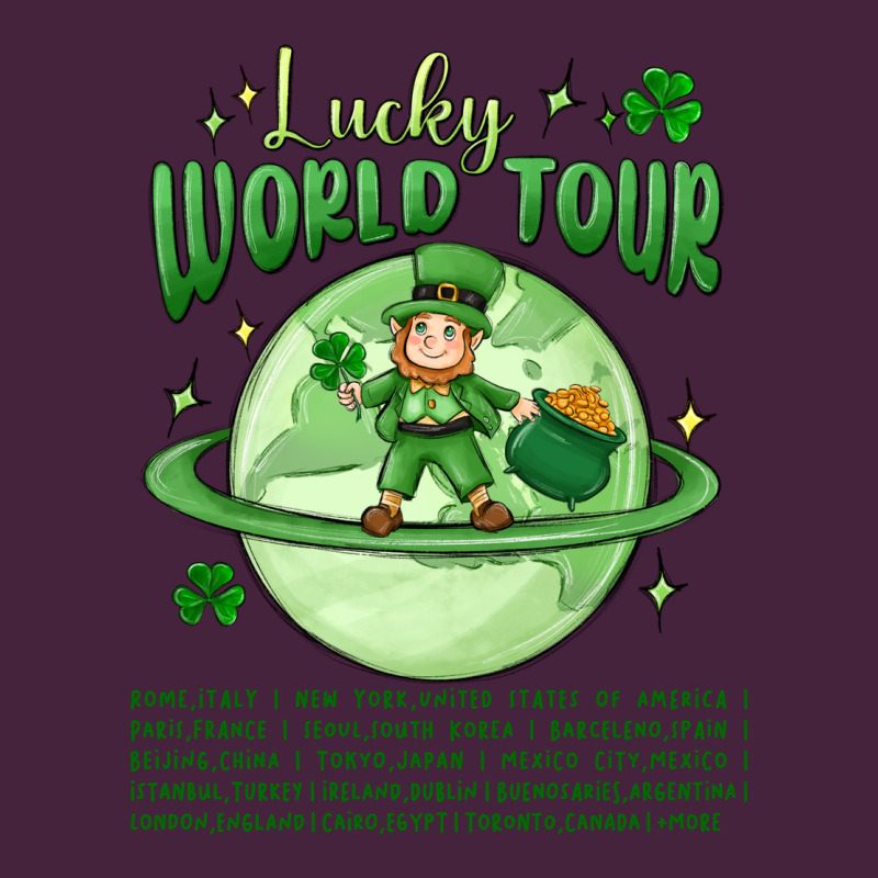 Lucky World Tour St. Patricks Day Premium Tee by MaliasSmallBusiness | Teevron