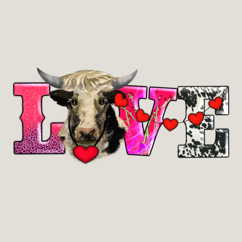 Love With Holstein Cow Heavy Core Tee by AdoDesignShop | Teevron