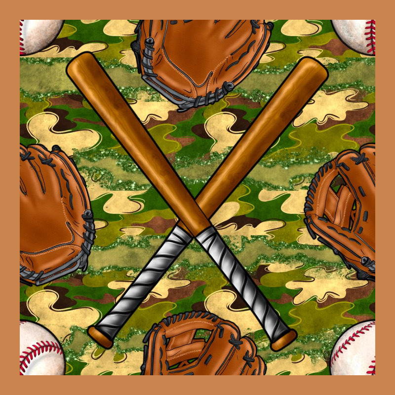 Baseball Bat And Gloves With Camouflage Seamless Pattern Heavyweight Hoodie by BundleAndBundleShop | Teevron