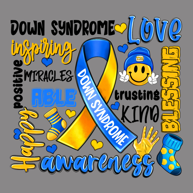 Down Syndrome Awareness Typography Vintage Tee by Artiststas | Teevron