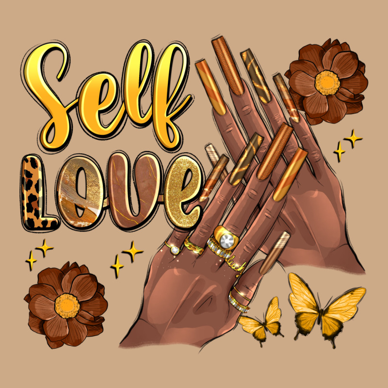 Black Woman Self Love Nails Vintage Hoodie by Artiststas | Teevron