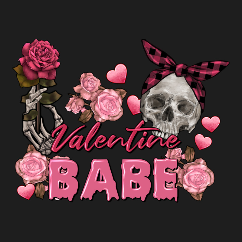 Valentine Babe Valentine's Day Skull Heavyweight Hoodie by FaDigitalArtStudio | Teevron