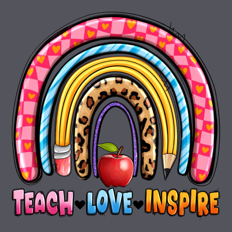 Teach Love Inspire Rainbow Vintage Hoodie by Artiststas | Teevron
