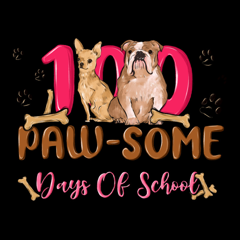 100 Paw Some Days Of School Ladies Tee by MaliasSmallBusiness | Teevron