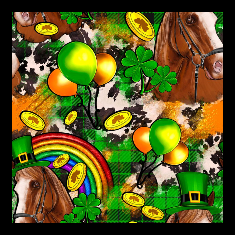 St. Patrick's Day Horse With Balloons Premium Sweatshirt by FaDigitalArtStudio | Teevron