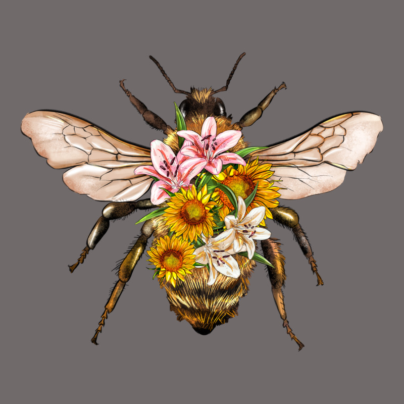 Bee With Flowers Urban Heavy Tee by Artiststas | Teevron
