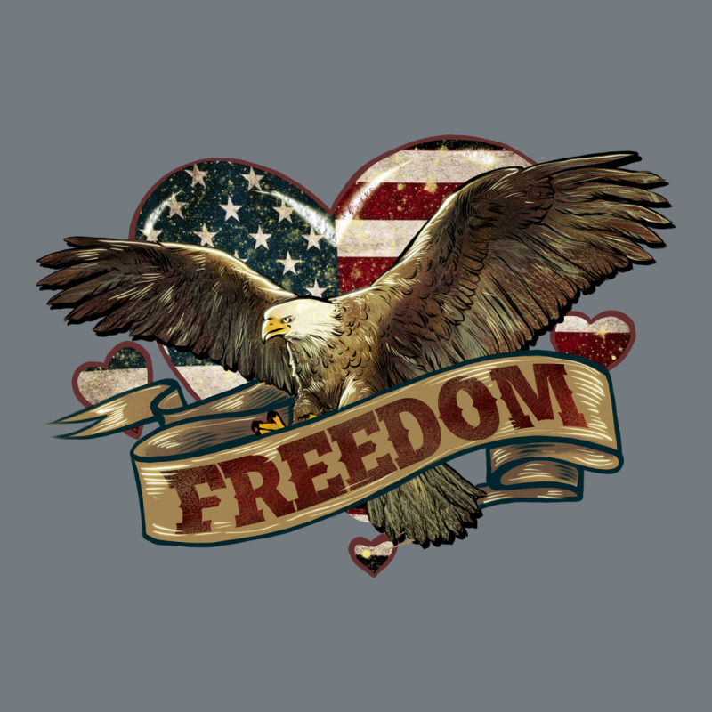 Freedom America Eagle 4th Of July Heavyweight Sweatshirt by HowdyJamesFarm | Teevron