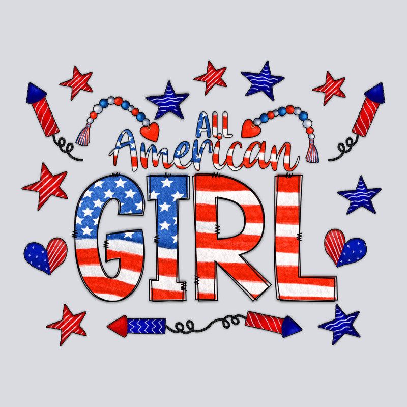 All American Girl Doodle Letters Zipper Hoodie by CowCowDesign | Teevron