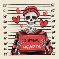 I Steal Hearts Skeleton Valentine's Day Premium Tee | Teevron