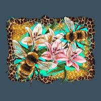 Bees And Lilies With Leopard Urban Heavy Tee | Teevron