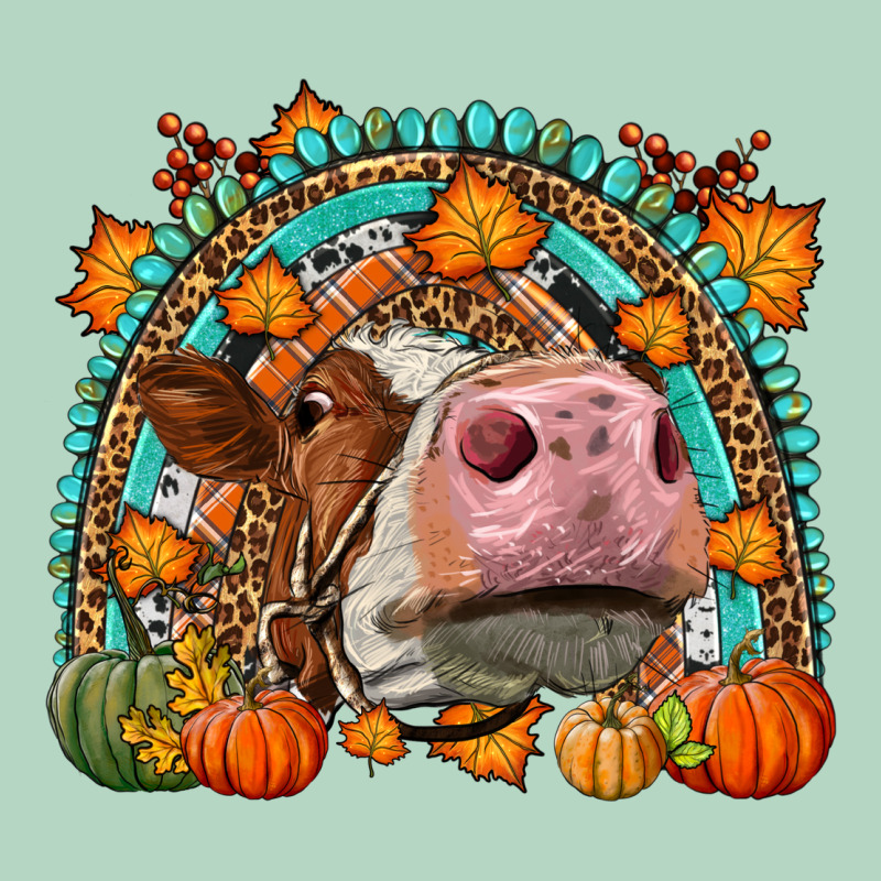 Fall Cow Rainbow Classic Tee by LillyAllenDesigns | Teevron