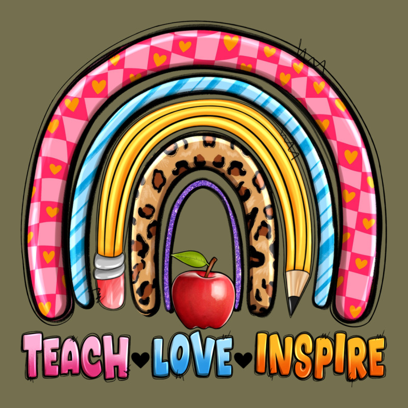 Teach Love Inspire Rainbow Vintage Hoodie by Artiststas | Teevron