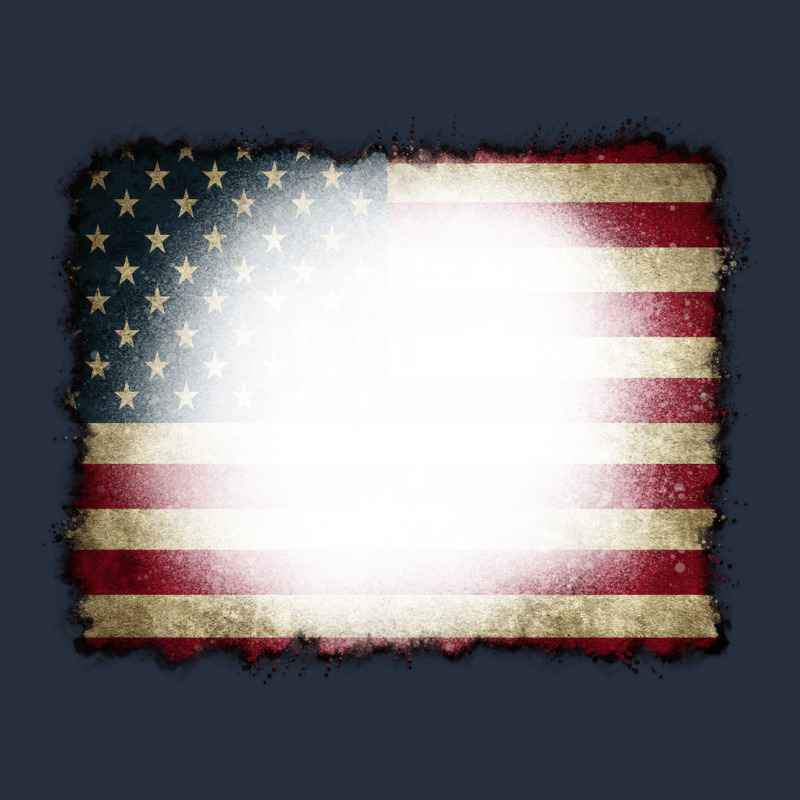 American Flag Bleach Effect Zipper Hoodie by CowCowDesign | Teevron