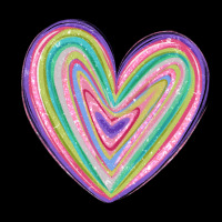 Valentine's Day Colorful Heart Premium Tee | Teevron
