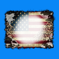 American Flag Cowhide Leopard Bleach Effect Zipper Hoodie | Teevron