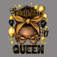 Birthday Queen Afro Messy Bun Vintage Tee | Teevron