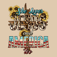 She Loves Jesus And America Too Sunflower Heavyweight Sweatshirt | Teevron