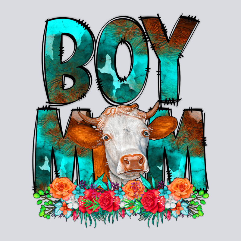 Boy Mom Flowers Cow Zipper Hoodie by CowCowDesign | Teevron