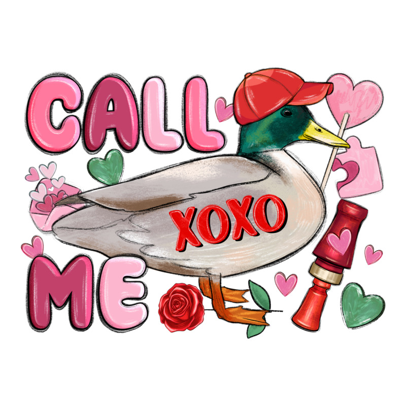 Call Me Valentine Mallard Duck Premium Tee by MaliasSmallBusiness | Teevron