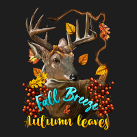 Fall Breeze And Autumn Leaves Deer Classic Tee | Teevron