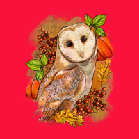 Fall Owl Classic Tee | Teevron
