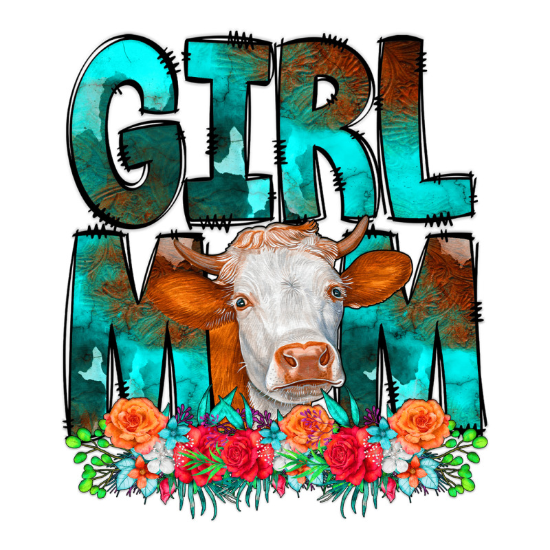 Girl Mom Cow Flowers Zipper Hoodie by CowCowDesign | Teevron