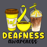 Deafness Awareness Coffee Cups Vintage Hoodie | Teevron