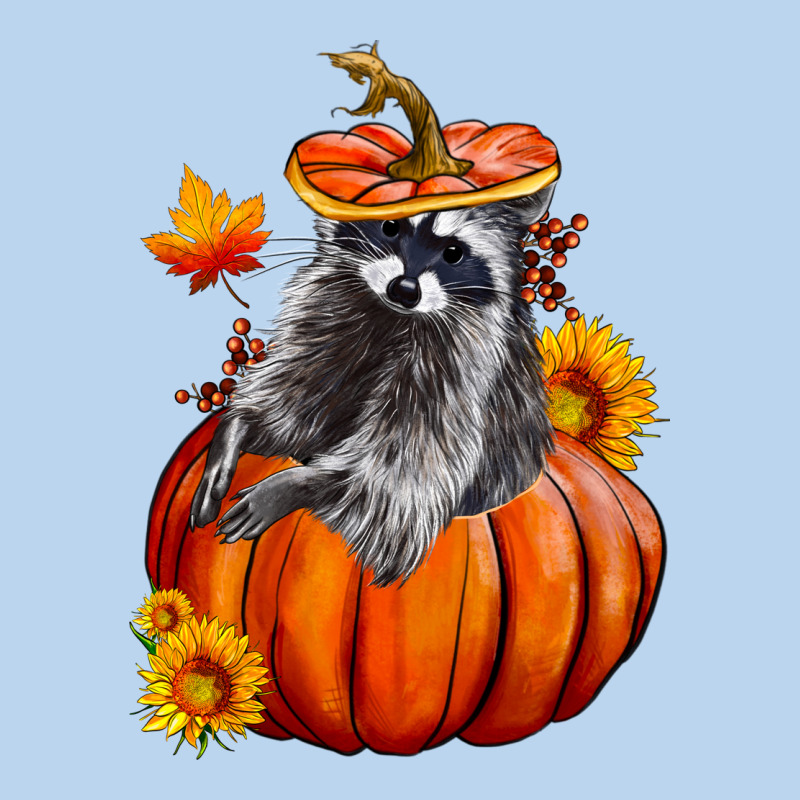 Fall Pumpkin Raccoon Classic Tee by LillyAllenDesigns | Teevron