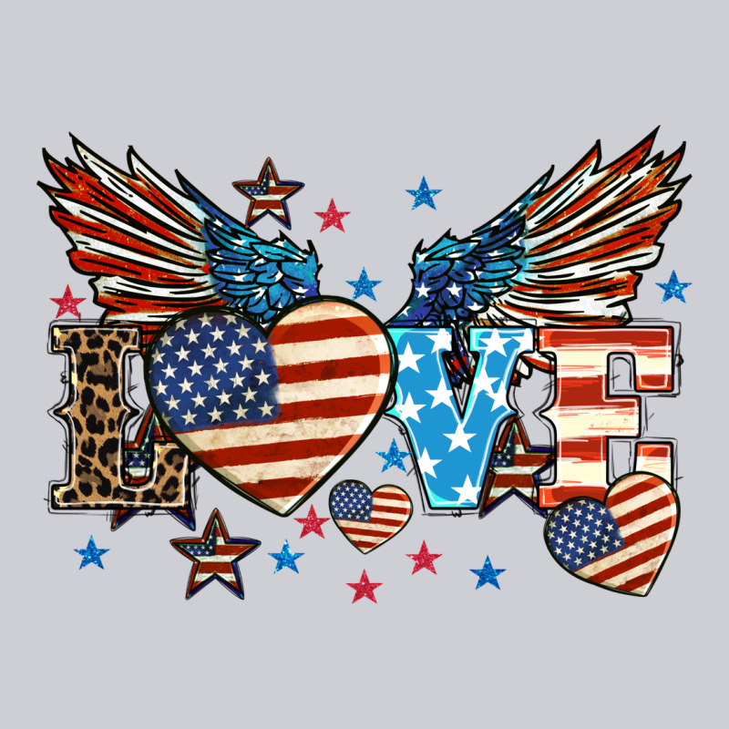 Love America Wings 4th Of July Heavyweight Sweatshirt by HowdyJamesFarm | Teevron