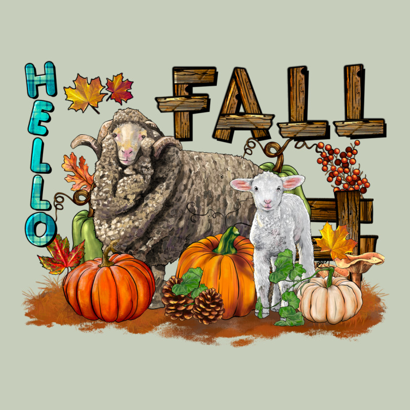 Hello Fall Merino Wool Sheep Classic Tee by LillyAllenDesigns | Teevron