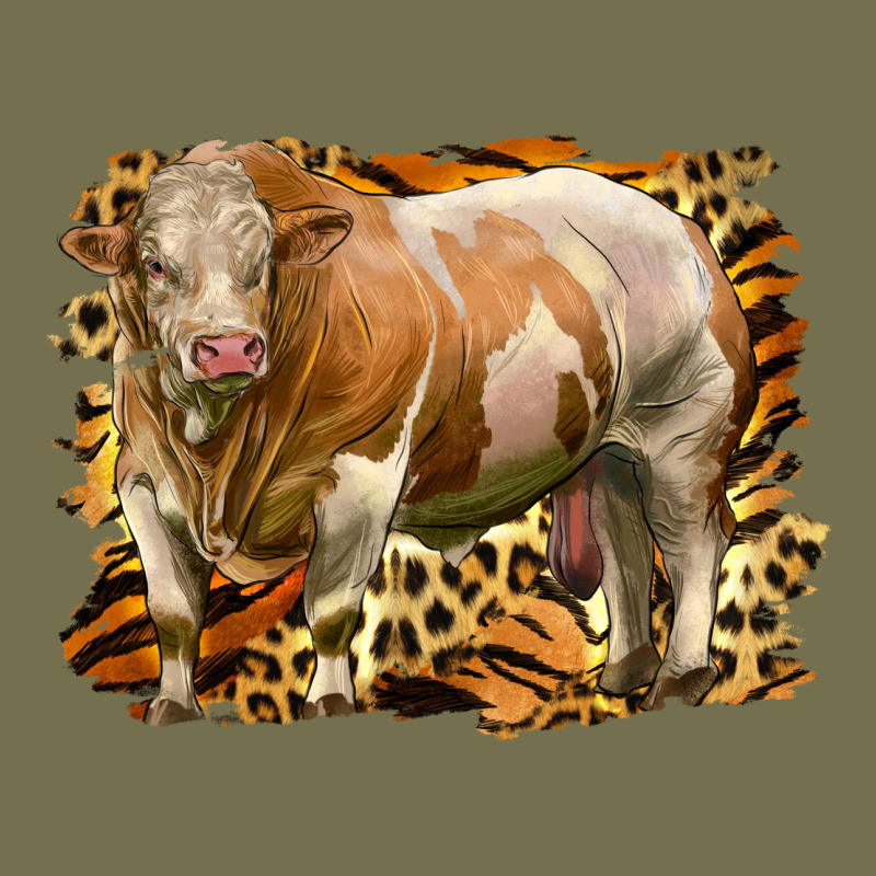 Western Simmental Bull Vintage Hoodie by LillyAllenDesigns | Teevron