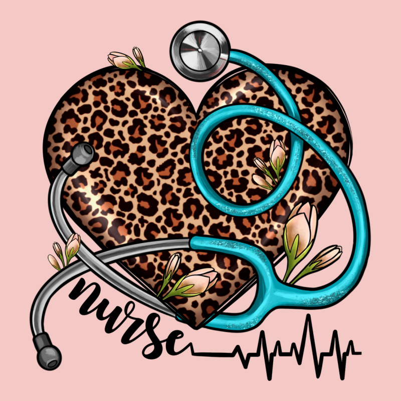 Nurse Leopard Heart Urban Heavy Tee by JahusDesignShop | Teevron
